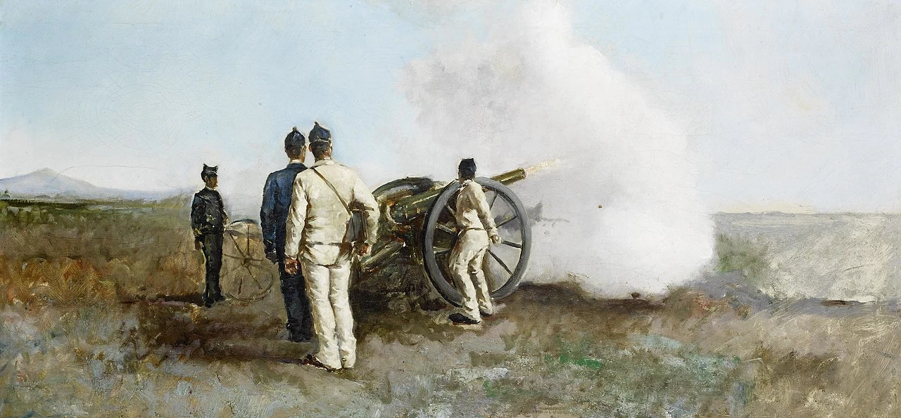 Manovre militari di fronte al Vesuvio